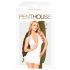 Penthouse - obleka z naramnicami in tangice - bela - L/XL