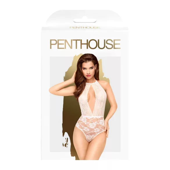 Penthouse - body za vratom - bela - M/L