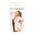 Penthouse Hypnotic Power - čipkasti kratek kimono in tanga - bela