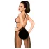 Penthouse - seksi čipkasto bodi s tilom - črna - L/XL