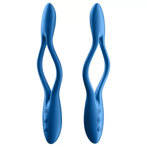 Satisfyer - vibracijski parni stimulator - upogljiv, polnilen - moder