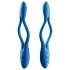 Satisfyer - vibracijski parni stimulator - upogljiv, polnilen - moder