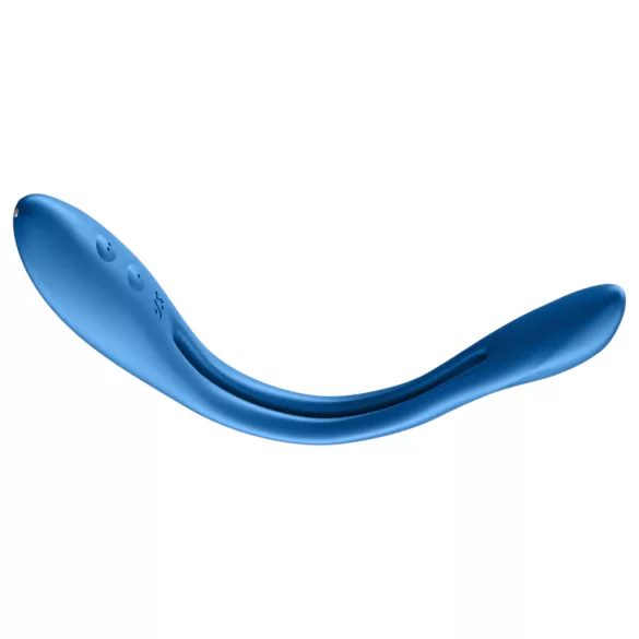 Satisfyer - vibracijski parni stimulator - upogljiv, polnilen - moder