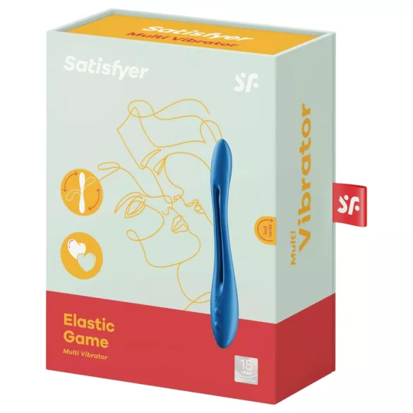 Satisfyer - vibracijski parni stimulator - upogljiv, polnilen - moder