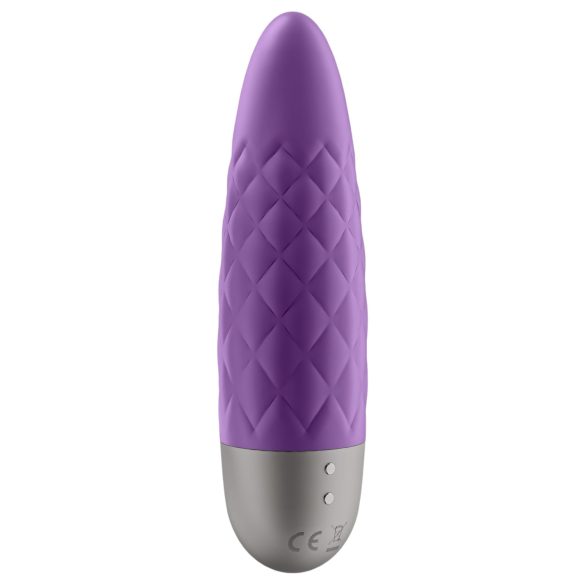 Satisfyer - mini vibrator - vodoodporen, polnilen - vijoličen