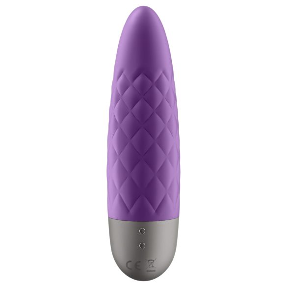 Satisfyer - mini vibrator - vodoodporen, polnilen - vijoličen