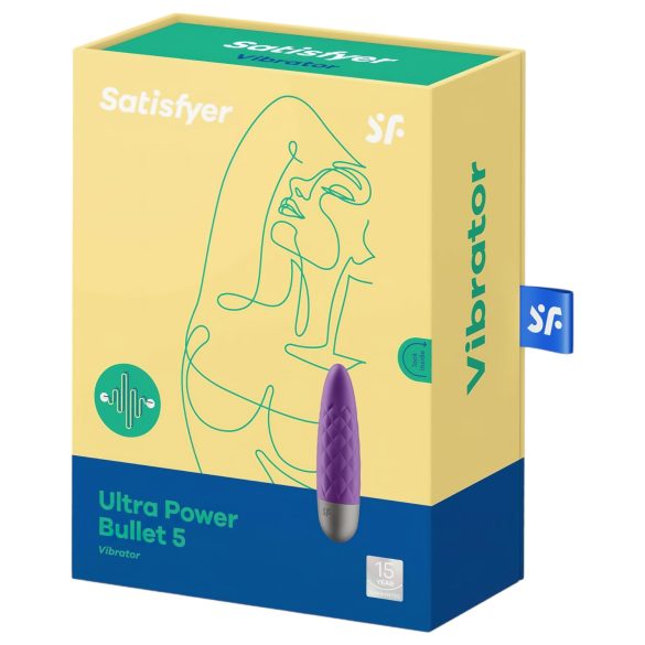 Satisfyer - mini vibrator - vodoodporen, polnilen - vijoličen