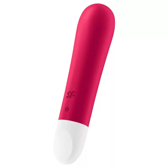 Satisfyer - mini vibracijski stimulator - akumulatorski, vodoodporen, rdeč