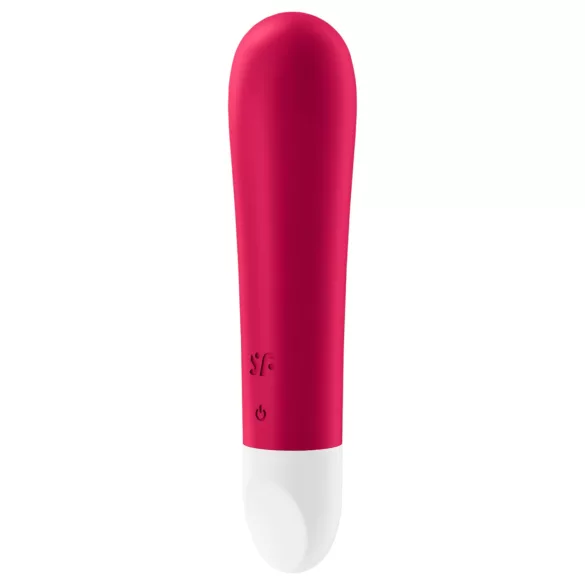 Satisfyer - mini vibracijski stimulator - akumulatorski, vodoodporen, rdeč