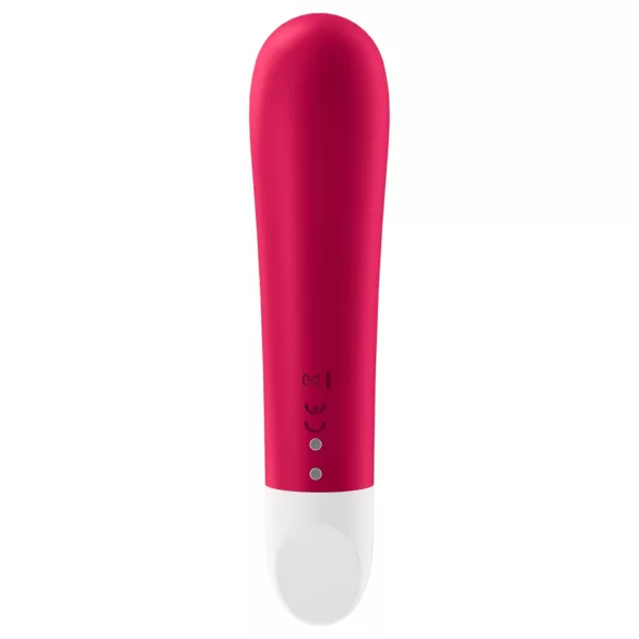 Satisfyer - mini vibracijski stimulator - akumulatorski, vodoodporen, rdeč