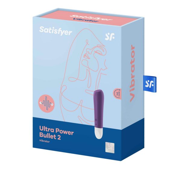 Satisfyer Ultra Power Bullet 2 - Vodoodporni vibrator z možnostjo polnjenja (vijolična)
