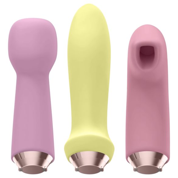 Satisfyer Marvelous Four - vibratorski komplet - 4 nastavki - polnilni