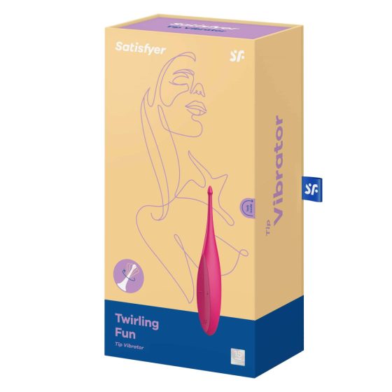 Satisfyer Twirling Fun - Vodoodporni klitorisni vibrator z možnostjo polnjenja (magenta)