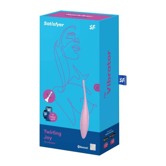 Satisfyer Twirling Joy - pametni vodoodporni klitorisni vibrator za ponovno polnjenje (roza)