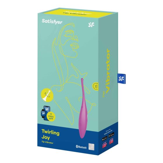 Satisfyer Twirling Joy - pametni, polnilni, vodoodporni klitorisni vibrator (vijolična)
