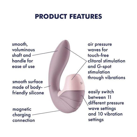 Satisfyer Supernova - vibrator za stimulacijo s pritiskom zraka in vibracijami