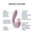 Satisfyer Supernova - vibrator za stimulacijo s pritiskom zraka in vibracijami