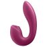 Satisfyer Sunray - polnilni 2v1 vibrator z zračnimi valovi (rdeč)