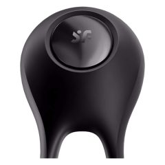   Satisfyer Majestic Duo - vibracijski obroček za penis na baterije, vodoodporen (črn)