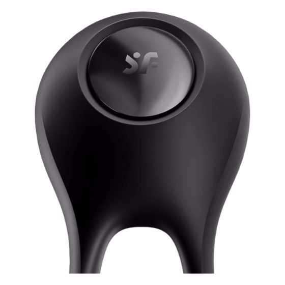 Satisfyer Majestic Duo - vibracijski obroček za penis na baterije, vodoodporen (črn)