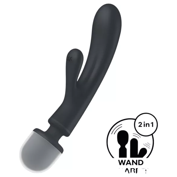 Satisfyer Triple Lover - vibrator za G-točko in masažo - srebrn
