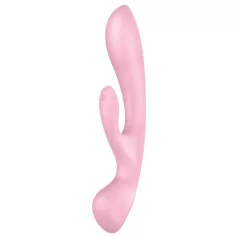   Satisfyer Triple Oh - vibrator za stimulacijo klitorisa z ročajem - polnilni