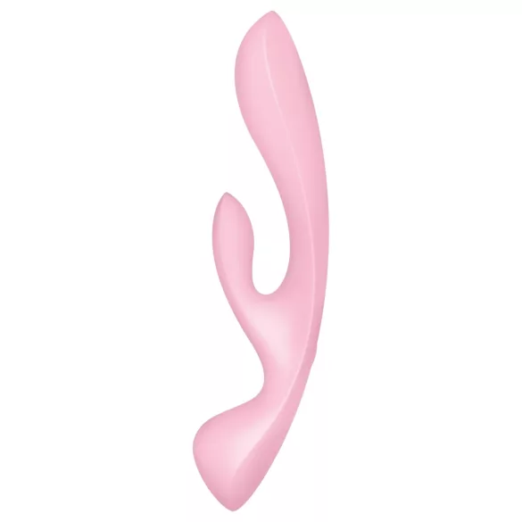 Satisfyer Triple Oh - vibrator za stimulacijo klitorisa z ročajem - polnilni