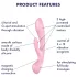 Satisfyer Triple Oh - vibrator za stimulacijo klitorisa z ročajem - polnilni
