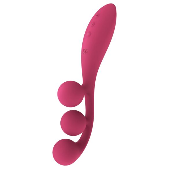 Satisfyer Tri Ball 1 - akumulatorski večnamenski vibrator (rdeč)