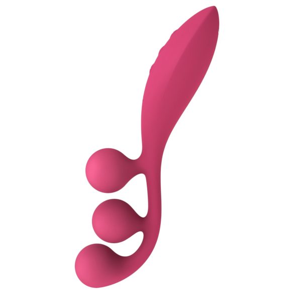 Satisfyer Tri Ball 1 - akumulatorski večnamenski vibrator (rdeč)