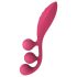Satisfyer Tri Ball 1 - akumulatorski večnamenski vibrator (rdeč)
