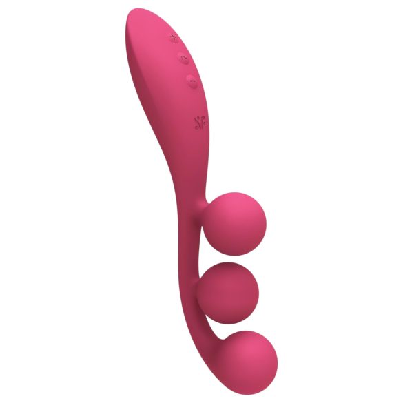 Satisfyer Tri Ball 1 - akumulatorski večnamenski vibrator (rdeč)