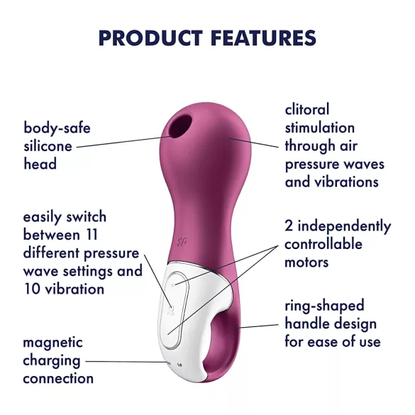 Satisfyer Lucky Libra - stimulator klitorisa z zračnimi valovi - vijolična