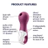 Satisfyer Lucky Libra - stimulator klitorisa z zračnimi valovi - vijolična