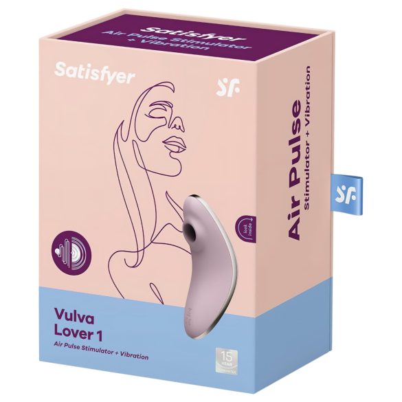 Satisfyer - vibrator za klitoris z zračnimi valovi - vijoličen