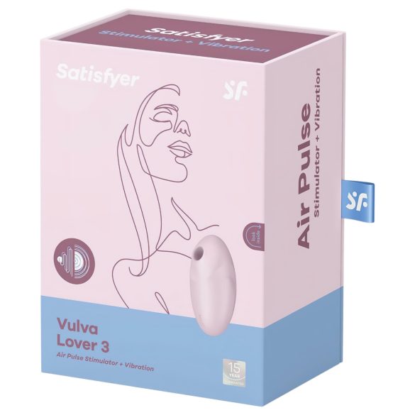Satisfyer - stimulator klitorisa na zračne valove - polnilni, roza