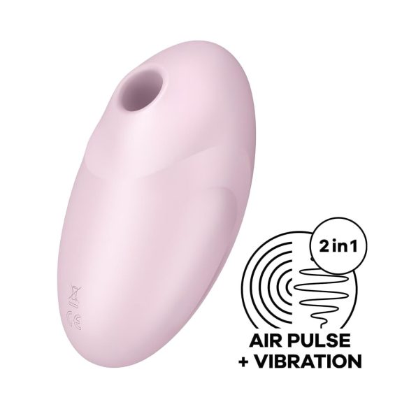 Satisfyer - stimulator klitorisa na zračne valove - polnilni, roza