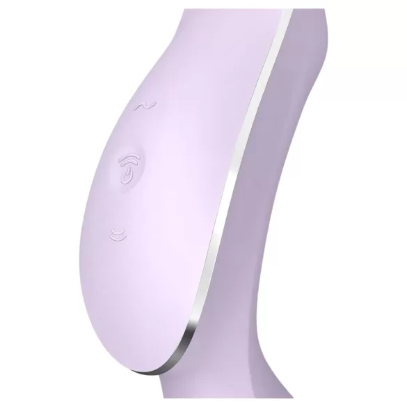 Satisfyer Curvy Trinity 2 - vibracijski zračni stimulator 2v1 - vijoličen