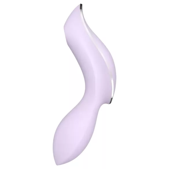 Satisfyer Curvy Trinity 2 - vibracijski zračni stimulator 2v1 - vijoličen