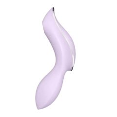   Satisfyer Curvy Trinity 2 - Vaginalni in klitorisni vibrator z možnostjo polnjenja (vijolična)