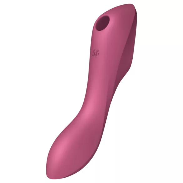 Satisfyer Curvy Trinity 3 - vibrator za klitoris in točko G - rdeč