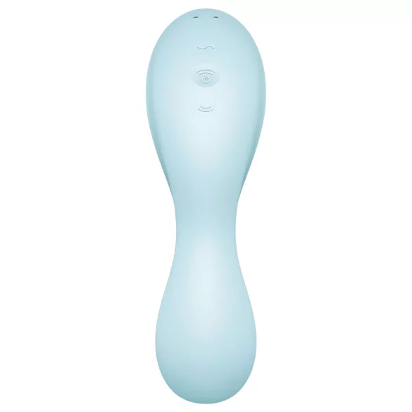 Satisfyer Curvy Trinity 5+ - vibrator za točko G in klitoris - modra