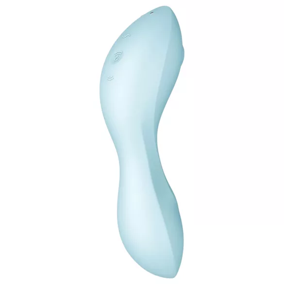 Satisfyer Curvy Trinity 5+ - vibrator za točko G in klitoris - modra