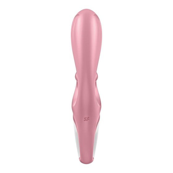 Satisfyer Hug Me - pametni vibrator s paličico za polnjenje (roza)