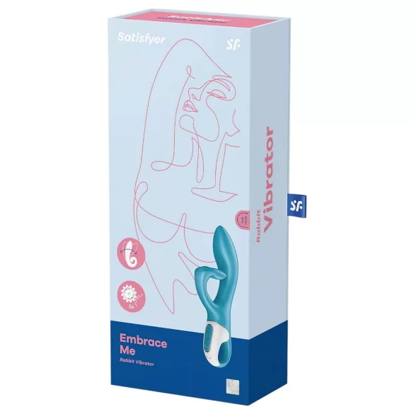 Satisfyer Embrace Me - vibrator za klitoris in G-točko - polnilen - turkizen