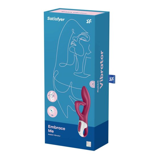 Satisfyer Embrace Me - vibrator s paličico za polnjenje (rdeča)