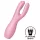 Satisfyer Threesome 3 - vibrator za klitoris - akumulatorski - roza