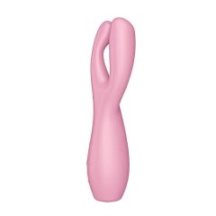   Satisfyer Threesome 3 - klitorisni vibrator za ponovno polnjenje (roza)