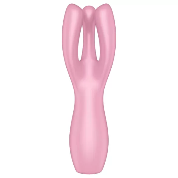 Satisfyer Threesome 3 - vibrator za klitoris - akumulatorski - roza