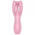 Satisfyer Threesome 3 - vibrator za klitoris - akumulatorski - roza